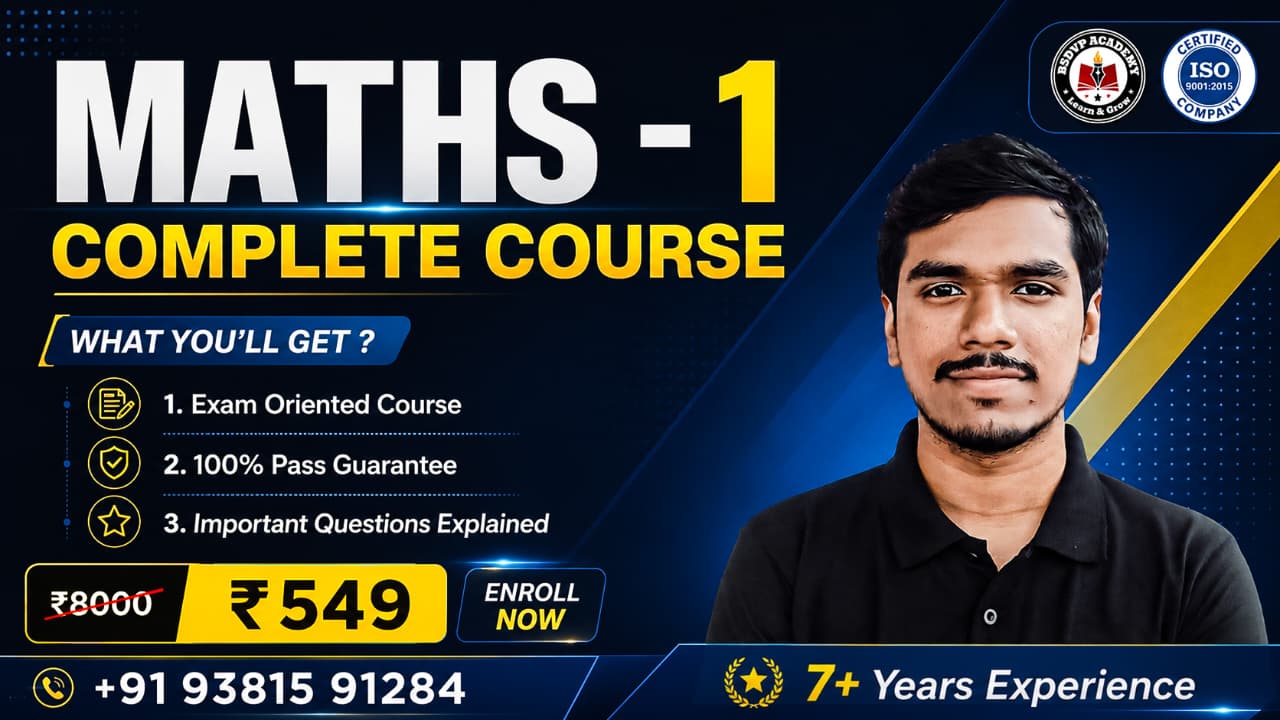 Diploma Maths-1 Complete Course