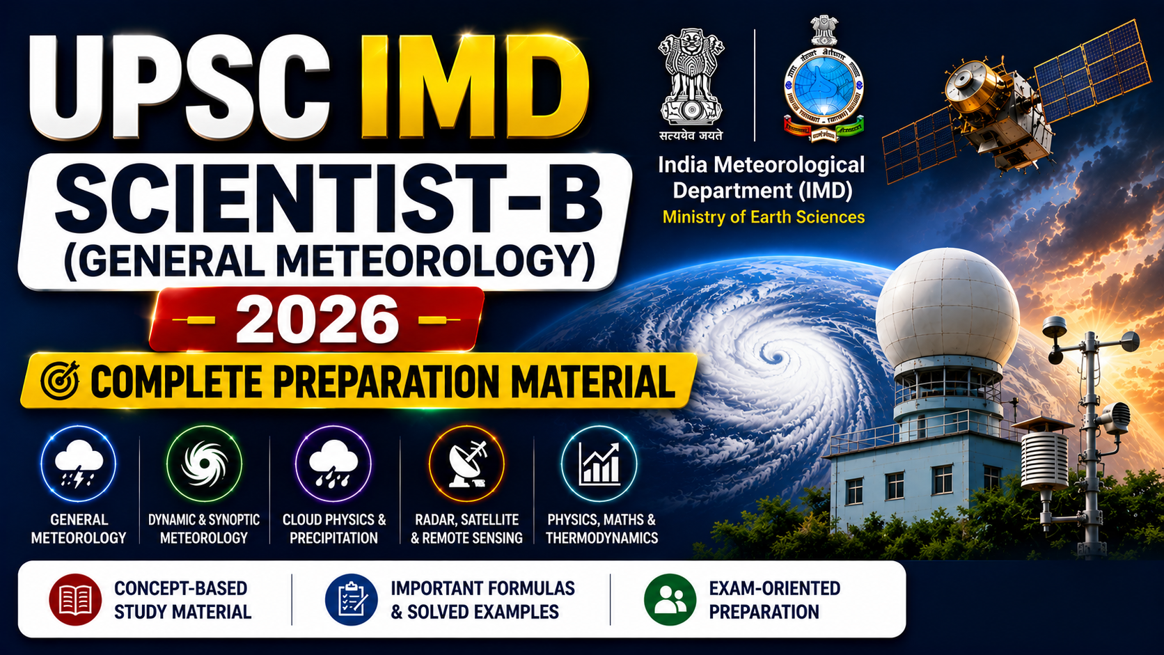 UPSC IMD Scientist-B (General Meteorology) 2026 – Complete Preparation Material