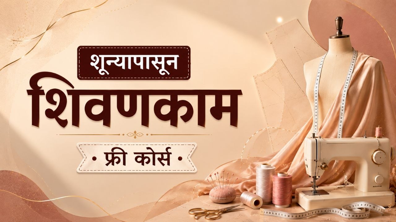 शून्यापासून शिवणकाम मोफत कोर्स