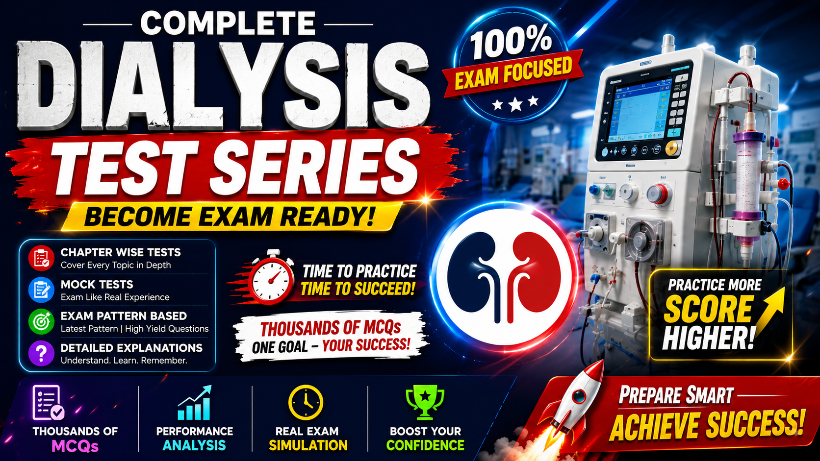 Complete Dialysis Test Series- Become Exam Ready