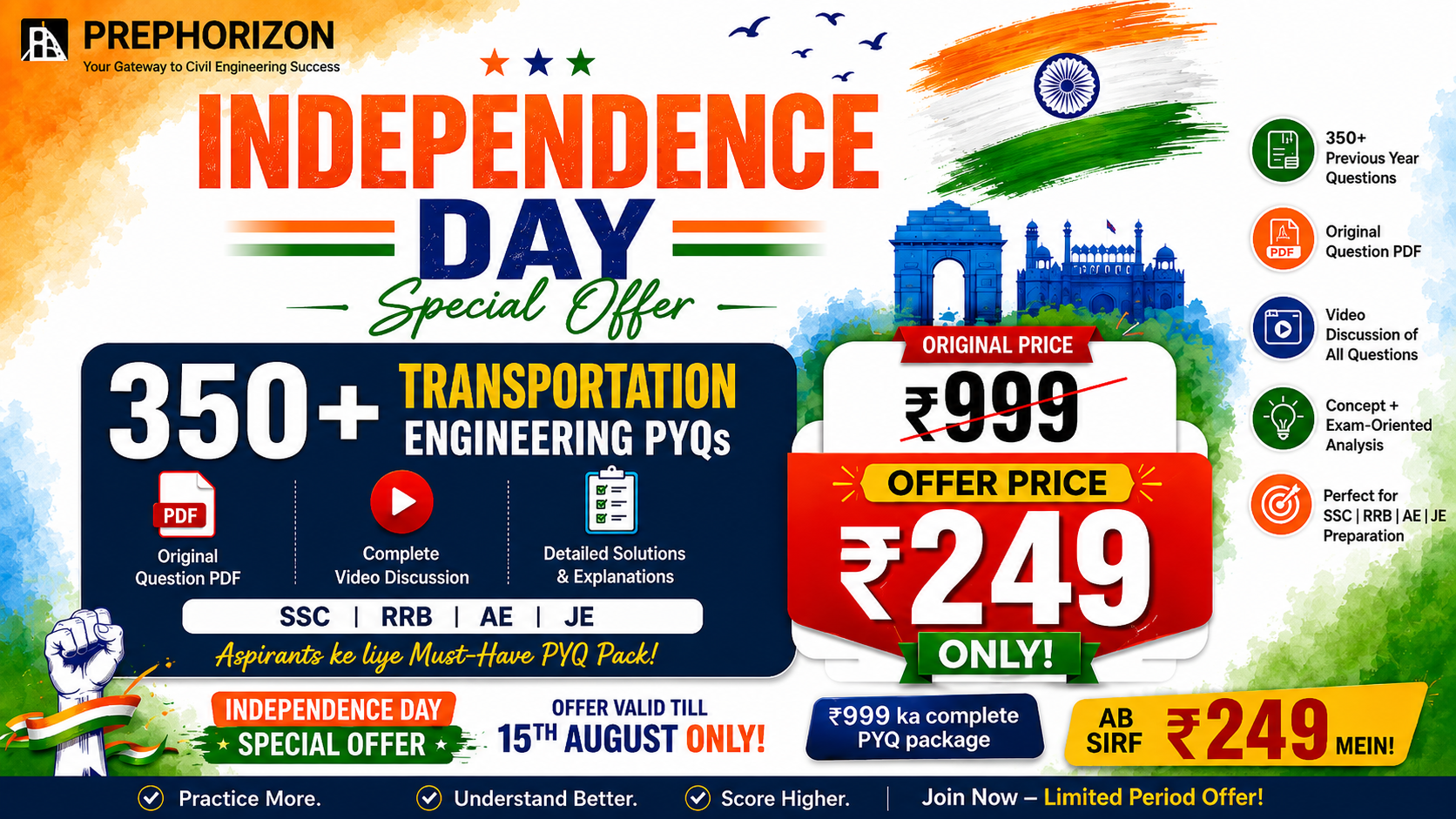 SSC + RRB Transportation Engineering 350+ PYQ