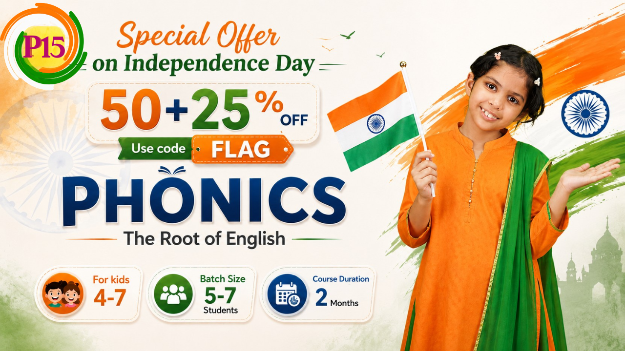  2-Month Phonetics Course on Zoom (P15 = 4-7 Year)