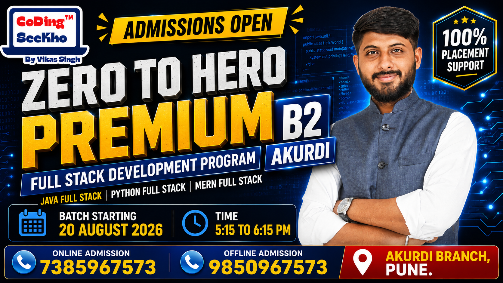 Premium 20 Aug: Zero To Hero B2 Akurdi