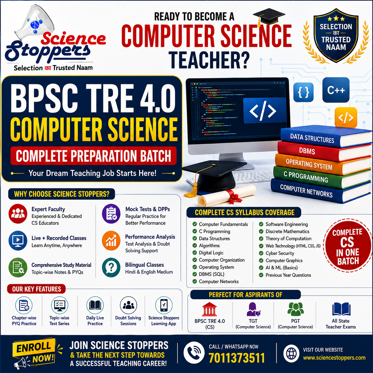BPSC TRE 4.0 – Computer Science