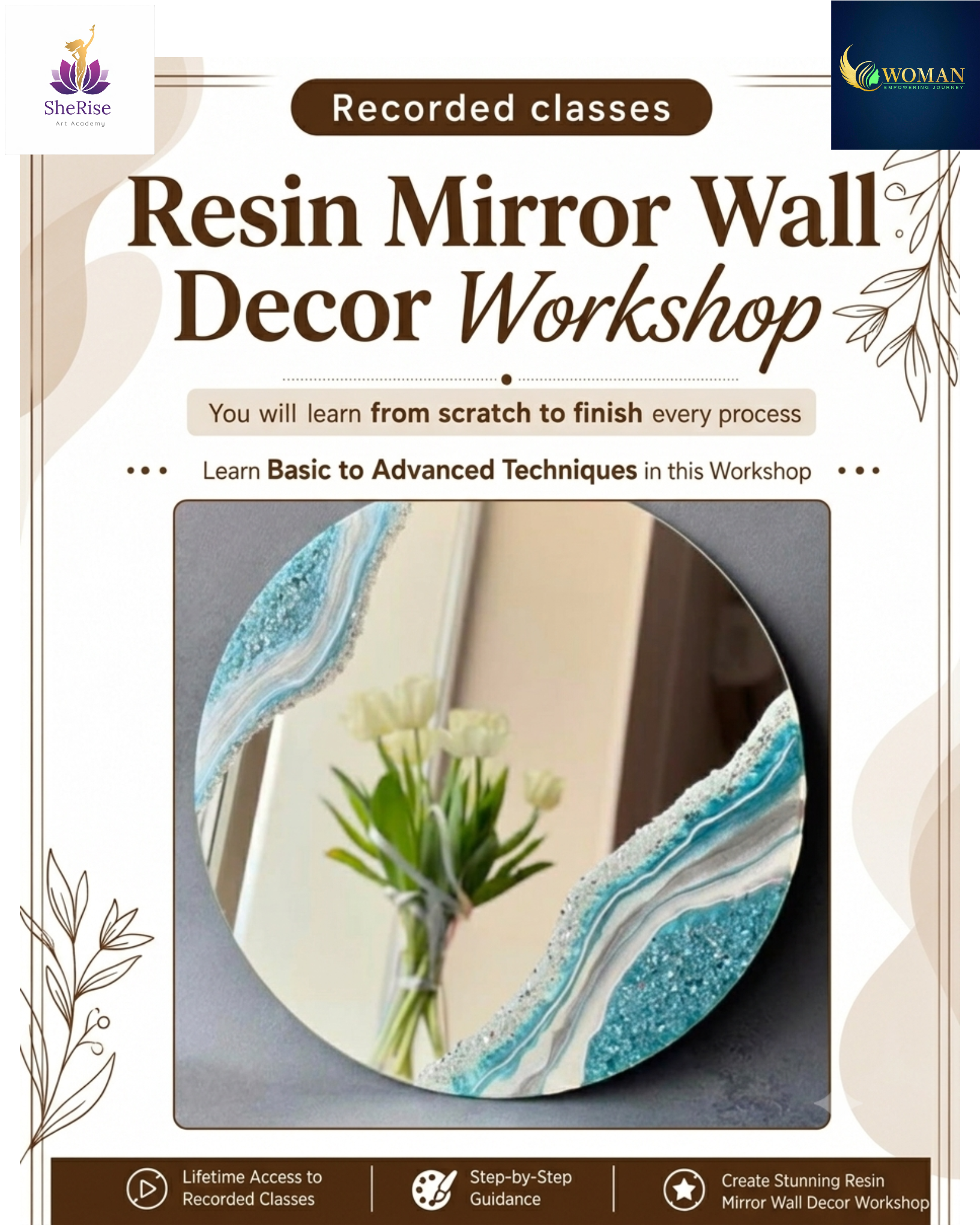 RESIN MIRROR WALL DECOR WORKSHOP
