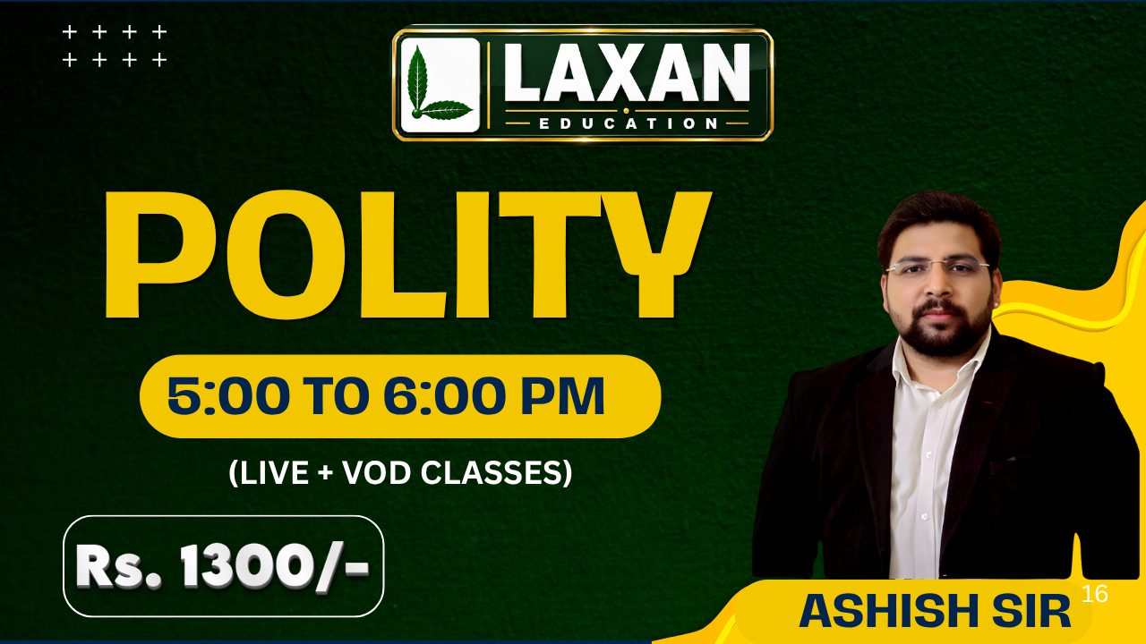 POLITY BY ASHISH SIR - 5 :00 PM 2026