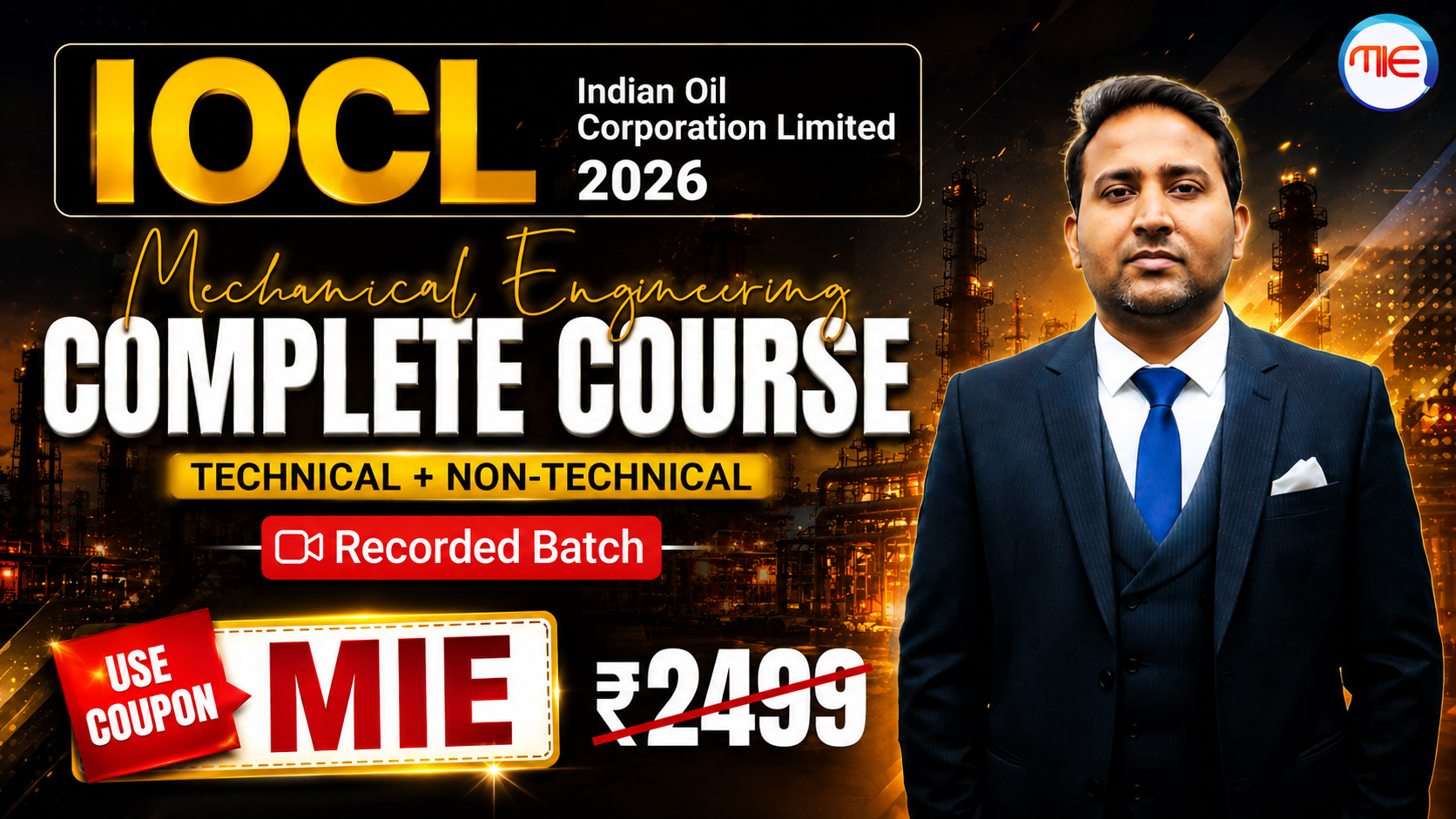 IOCL JE 2026 (Tech+Non-Tech)