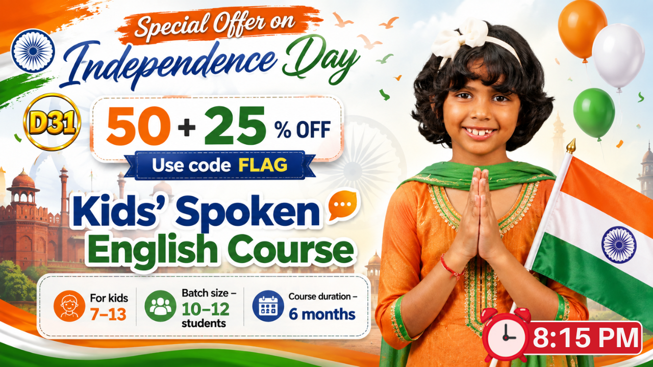 Kids English Mastery ~ (D31: Age 8-12) ~ 6-Month Program