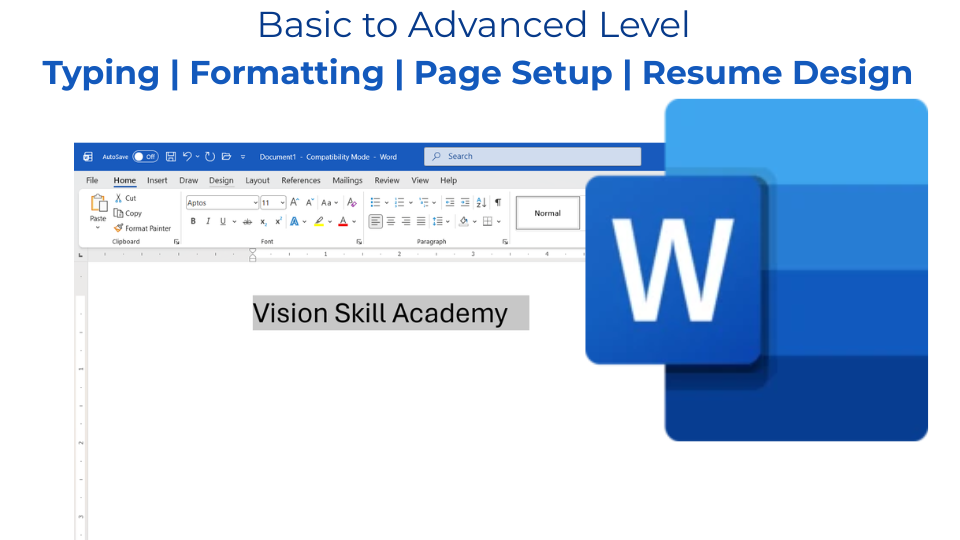 Certificate in MS Word (MS Word Complete Course)
