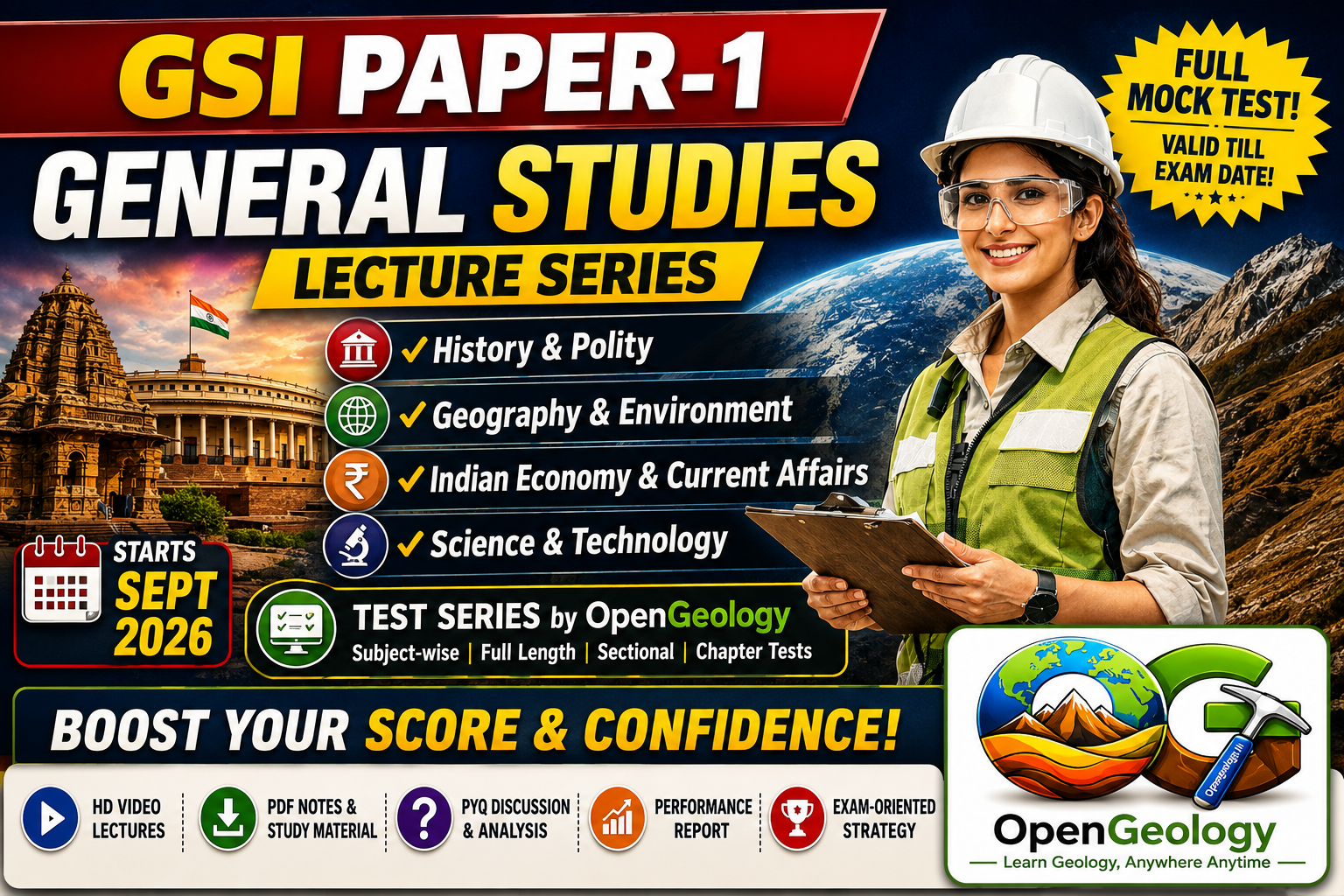 Geoscientist Pre (paper -1) Lectures + Test Series