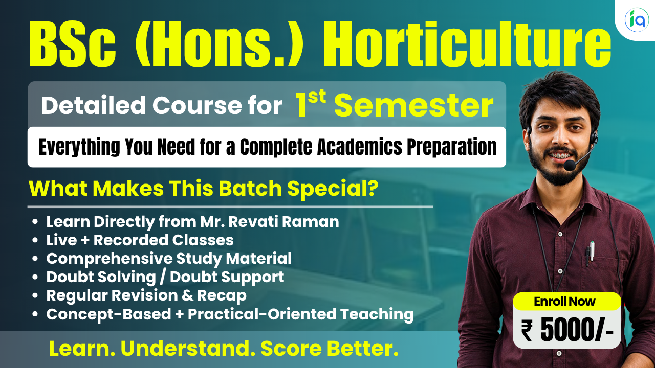 BSc (Hons.) Horticulture for 1st Semester