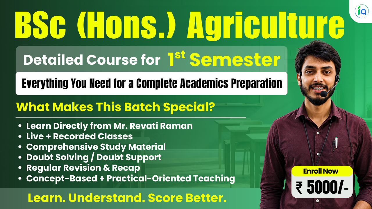 BSc (Hons.) Agriculture – 1st Semester