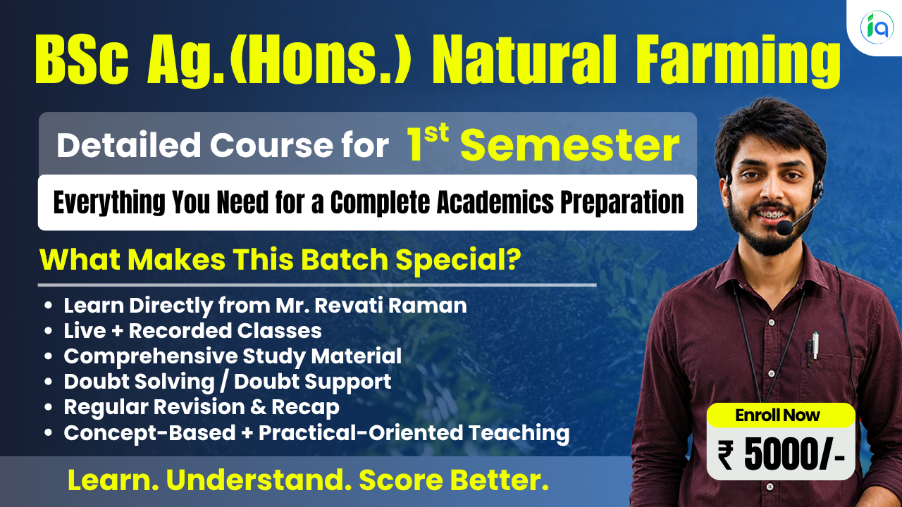 BSc Ag. (Hons.) Natural Farming – 1st Semester