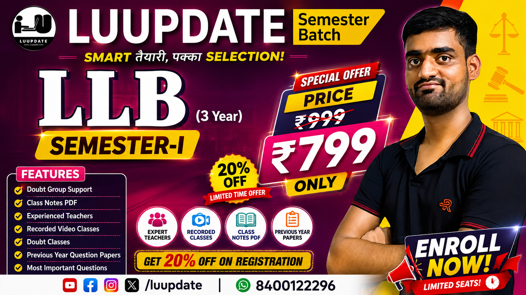 LLB 3 YEAR Sem I 2026