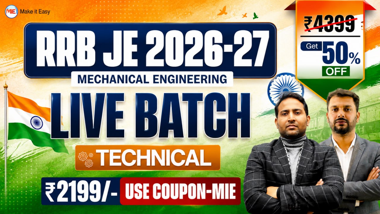 RRB JE 2026–27 LIVE Batch (Technical)