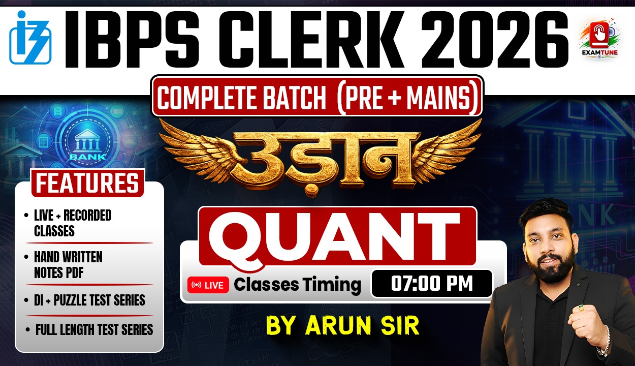 IBPS Clerk 2026 Quant Paid Batch | Udaan Batch