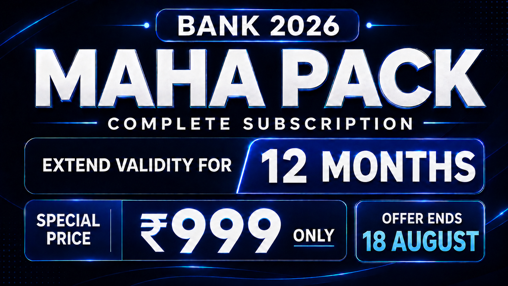 Extend Your Maha Pack Validity For 12 Months