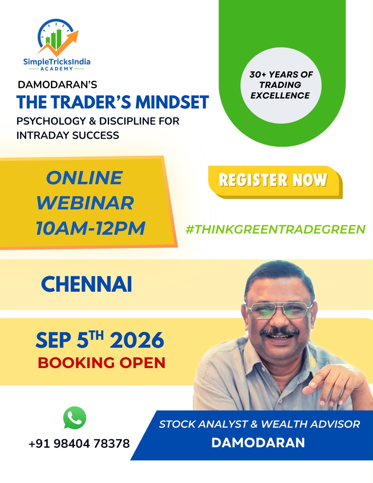 5th September 2026 - The Trader's Mindset - 10AM to 12PM