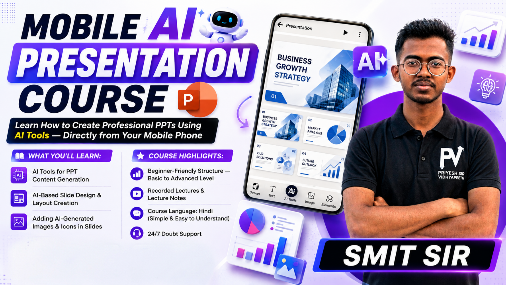 MOBILE AI PRESENTATION COURSE [ BASIC TO ADVANCE ]
