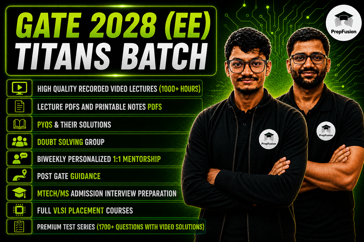 GATE 2028 FULL SUBSCRIPTION (EE) : TITANS BATCH