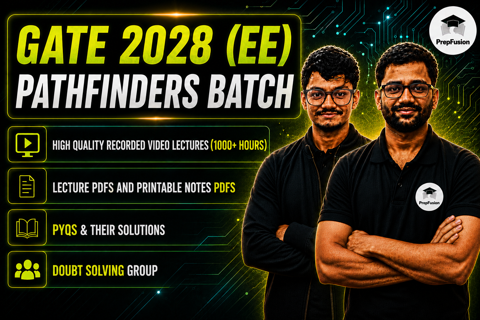 GATE 2028 FULL COURSE (EE) : THE PATHFINDERS