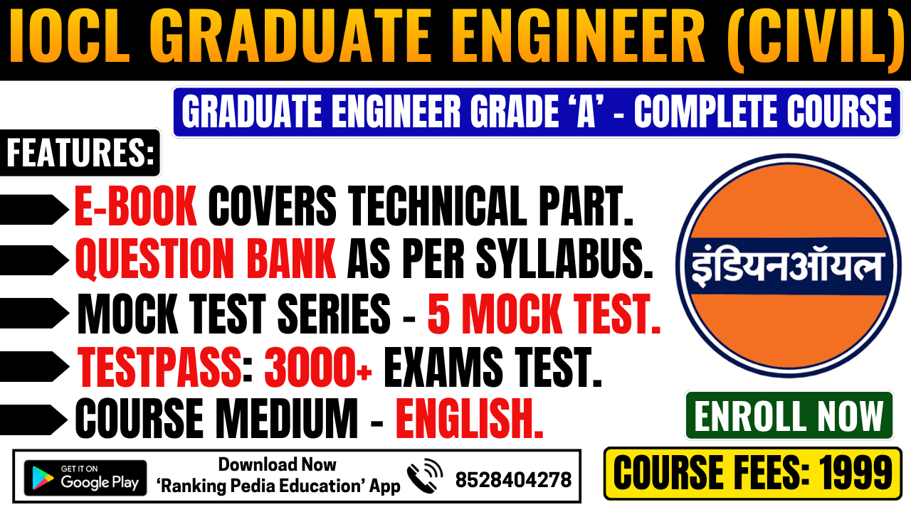 IOCL Graduate Engineer (Civil) Exam Complete Course