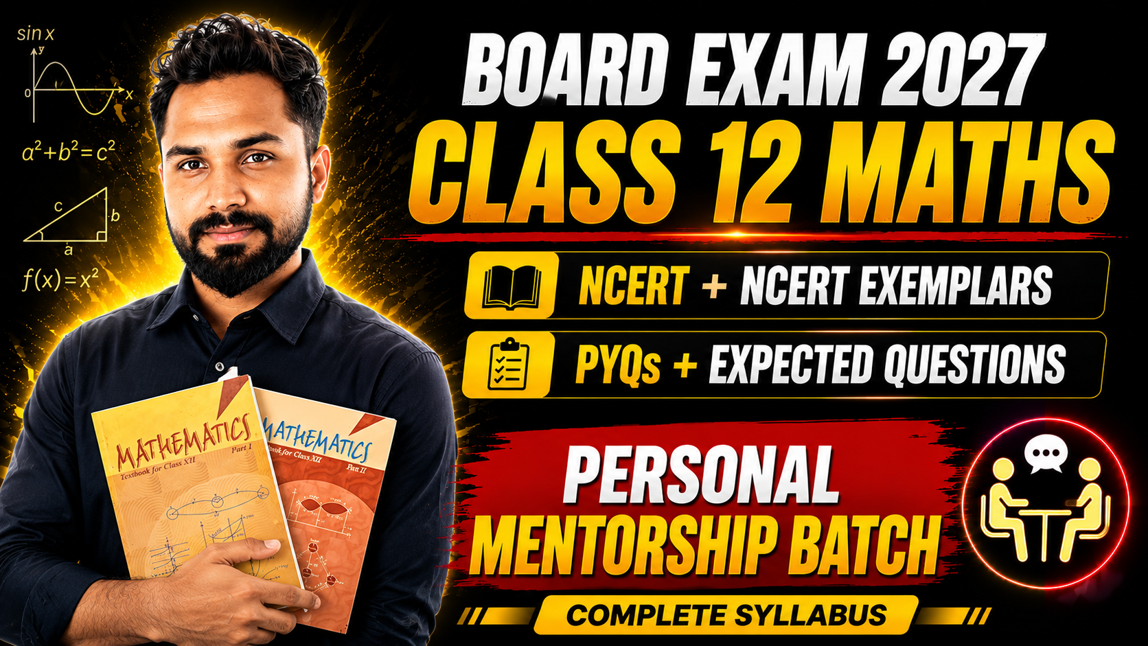 Class 12 Maths Live Batch (2026-27) | 1-1 Personal Mentorsh Batchip