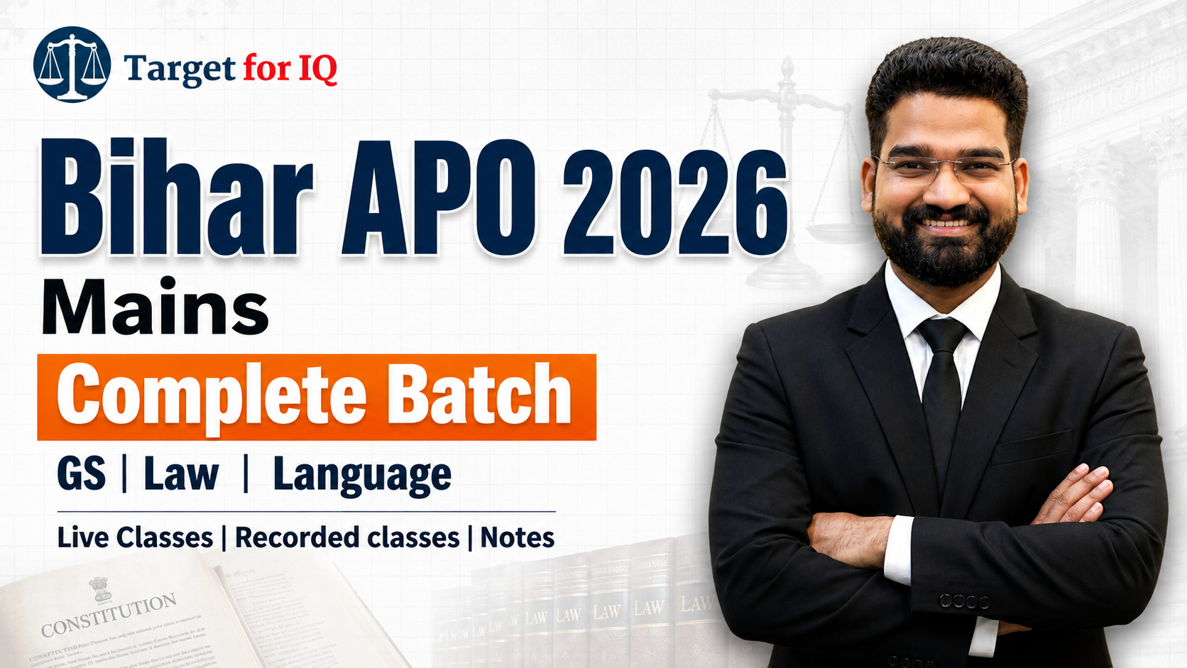 🟢Complete Mains Batch | Bihar APO 2026