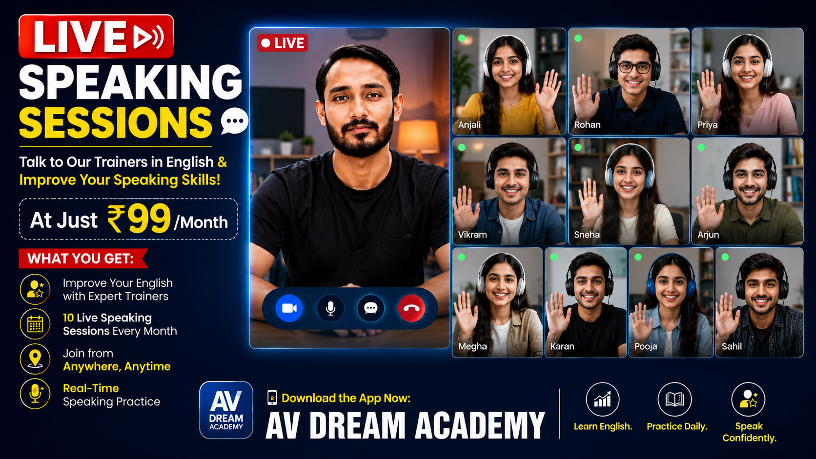 Live Speaking Sessions