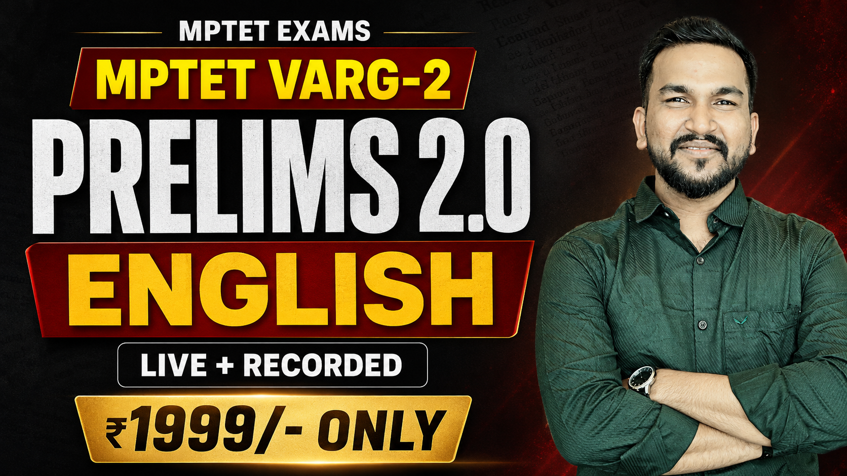 MPTET VARG - 2 PRELIMS [LIVE 2.0] BATCH - 2026