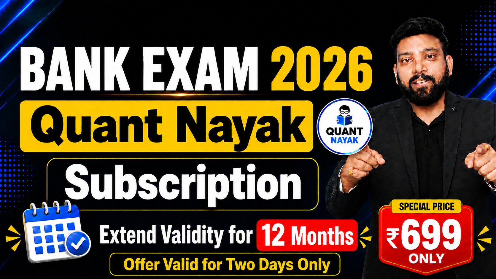 Extend Your Quant Nayak Subscription Validity For 12 Months