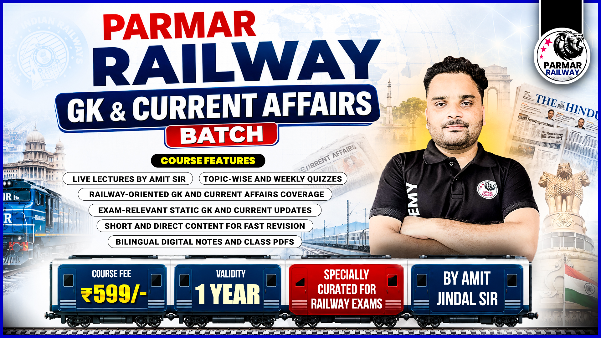 PARMAR RAILWAY GK & CURRENT AFFAIRS BATCH
