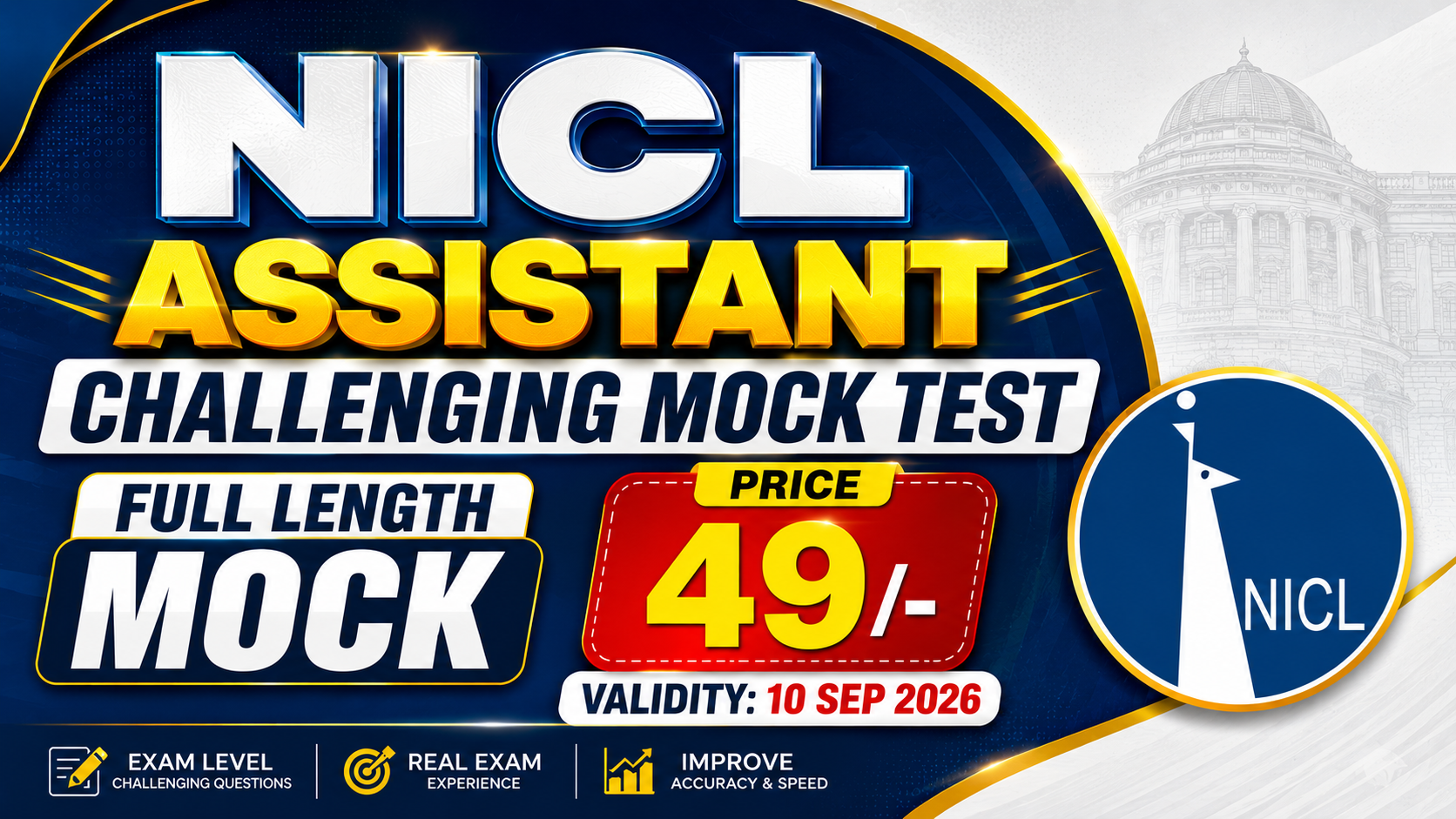NICL Prelims: Challenging Mock Test 