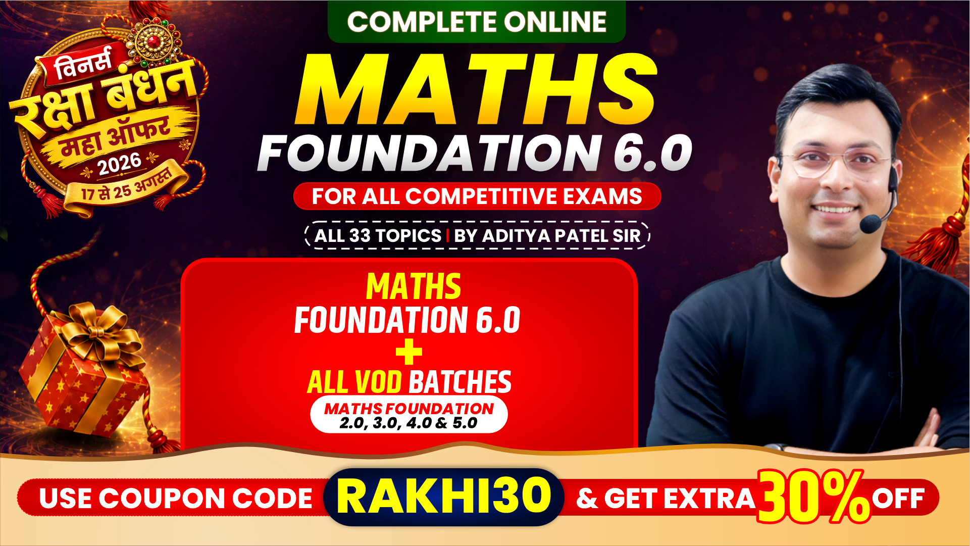 Maths Foundation 6.0 VOD+LIVE Online Course (MFVL0126)