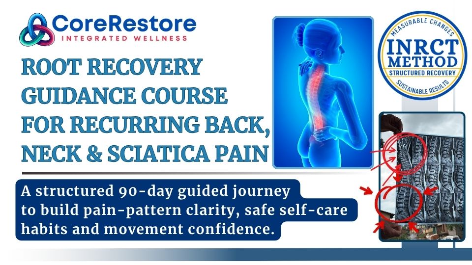 "RECURRING" Back, Neck & Sciatica Pain Root Recovery Guide