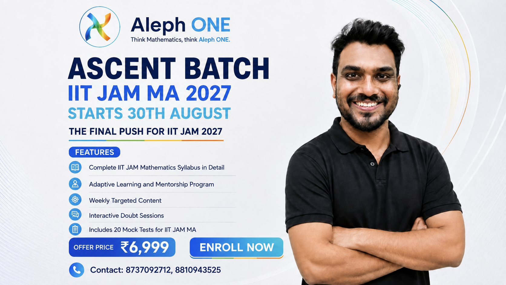 IIT JAM Ascent Batch - Target JAM 2027