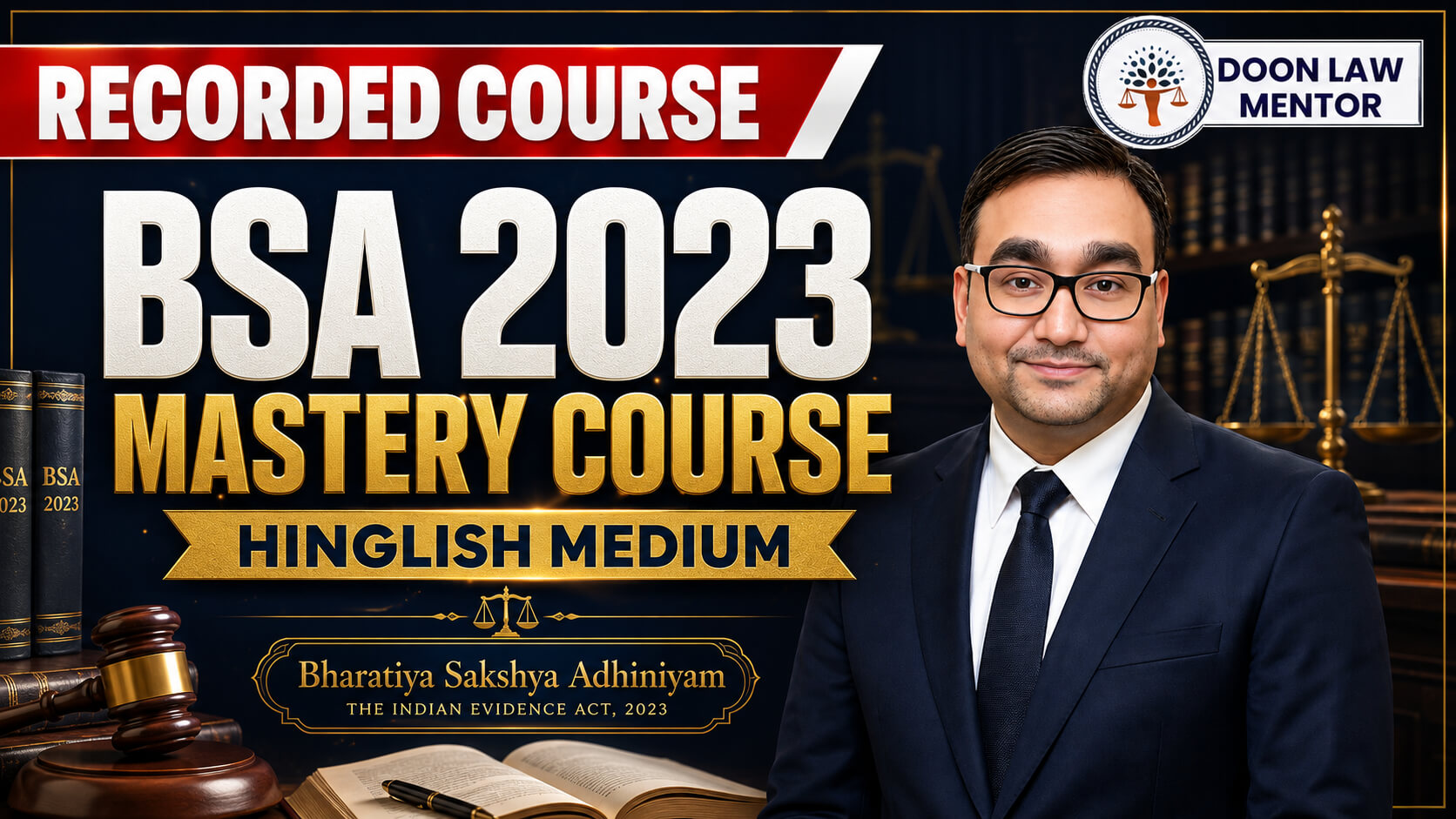 Bharatiya Sakshya Adhiniyam (BSA) 2023 Mastery Course (Recorded)