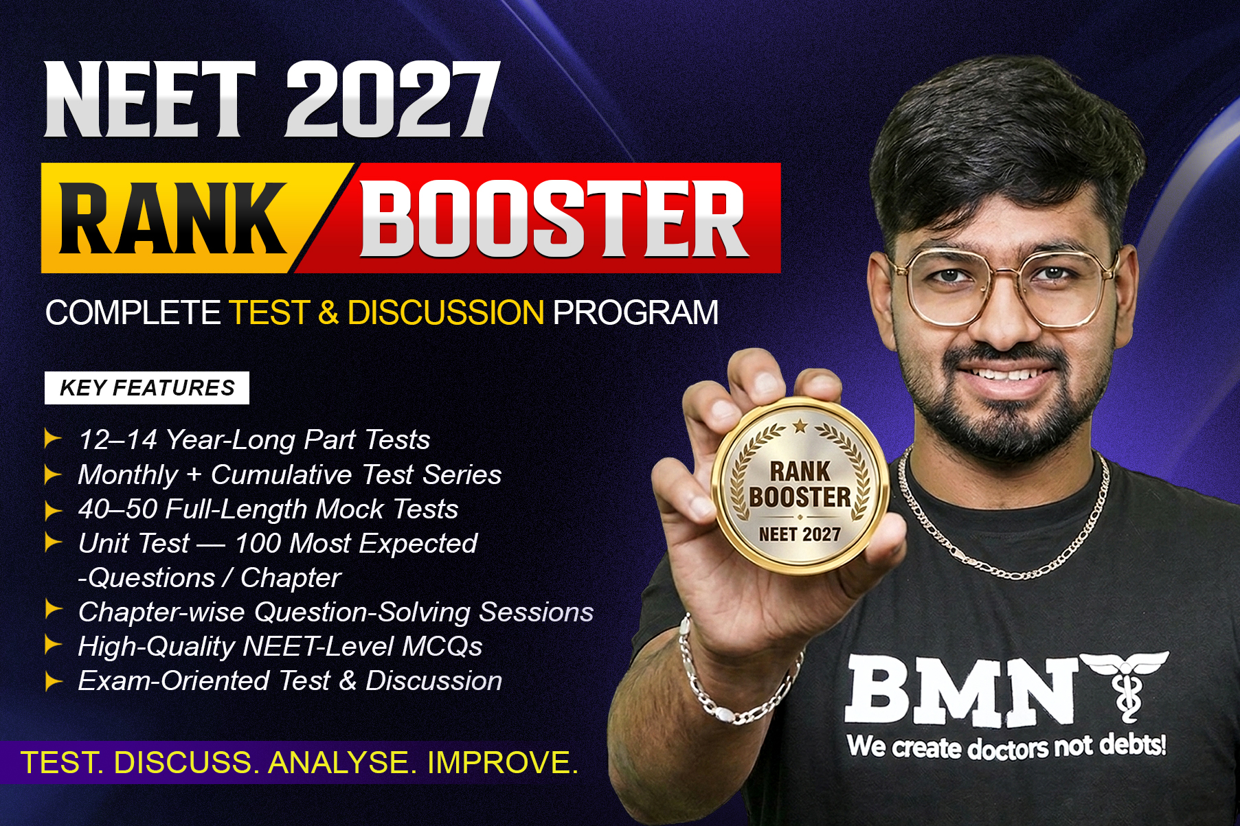 BMNT RANK BOOSTER [TEST AND DISCUSSION BATCH] - NEET 2027 