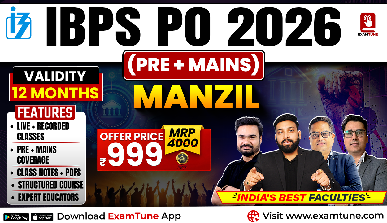 IBPS PO 2026 Paid Manzil Batch (Pre + Mains) | Basic to Advanced Level 2026-27 Preparation
