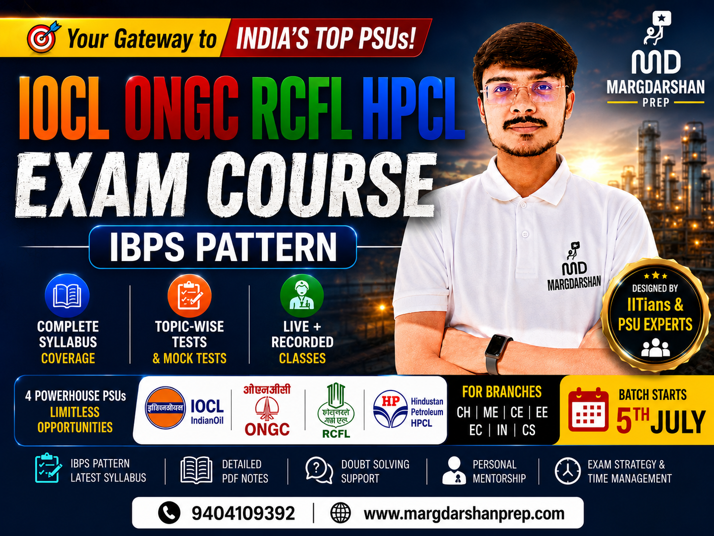 IOCL ONGC HPCL RCFL 26/27 Exam Prep Course