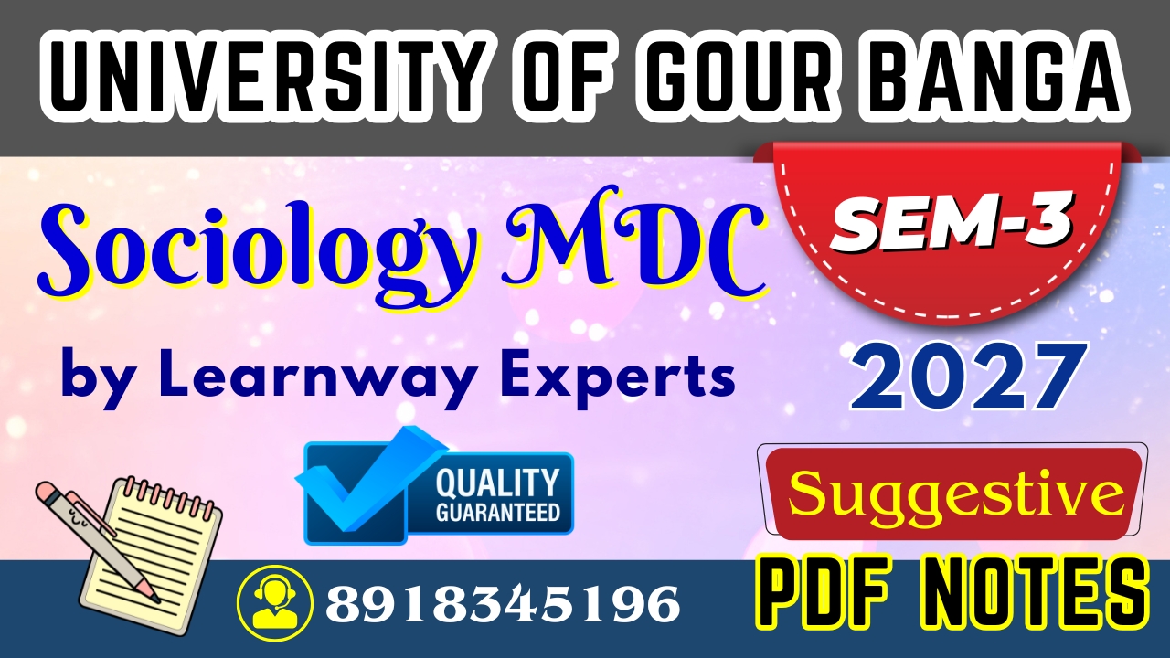Sem-3 | Sociology MDC