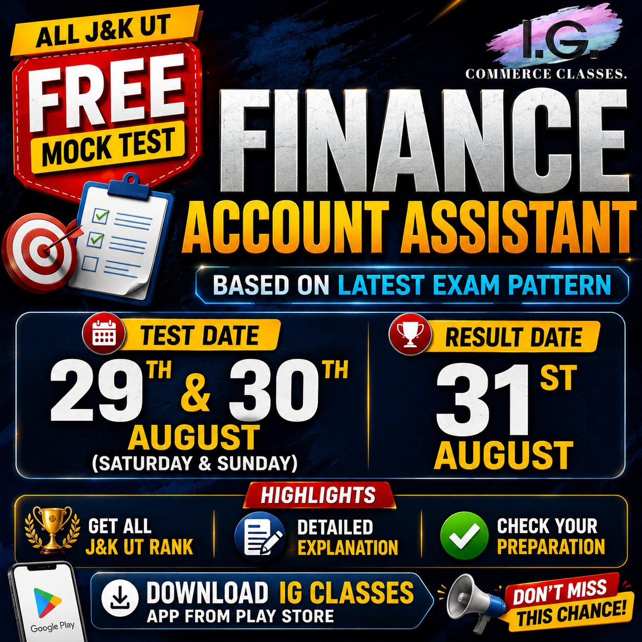 All J&K UT Free Mock Test 