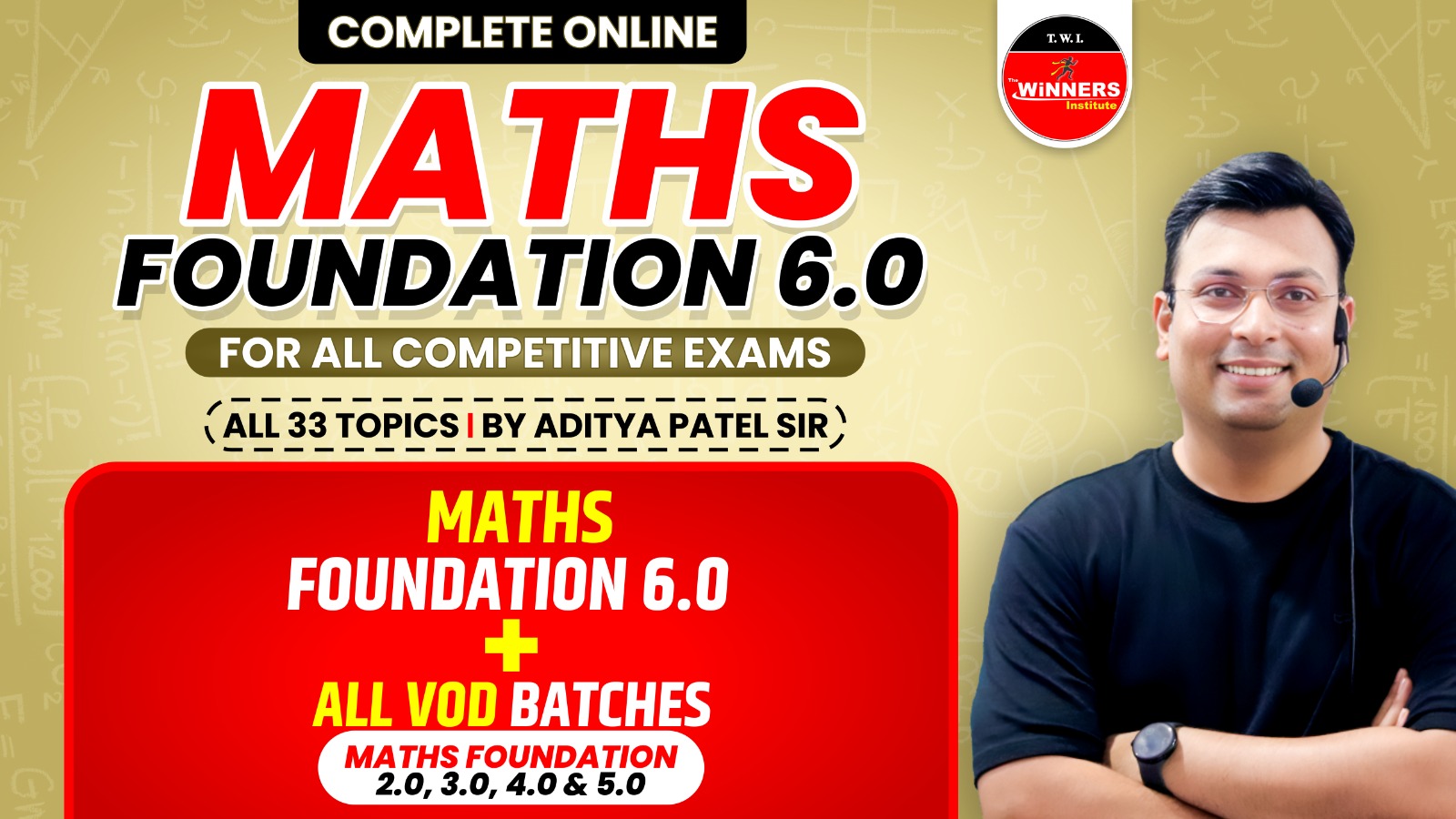 Maths Foundation 6.0 VOD+LIVE Online Course (MFVL0126)