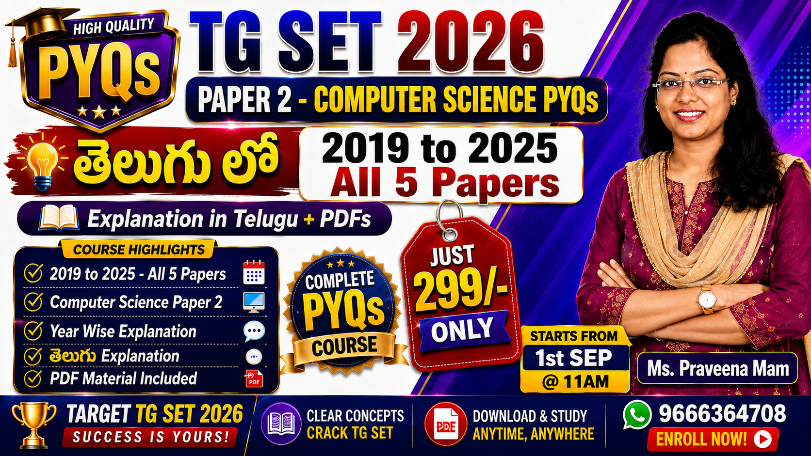 TG/AP SET 2026 Computer Science PYQs Course