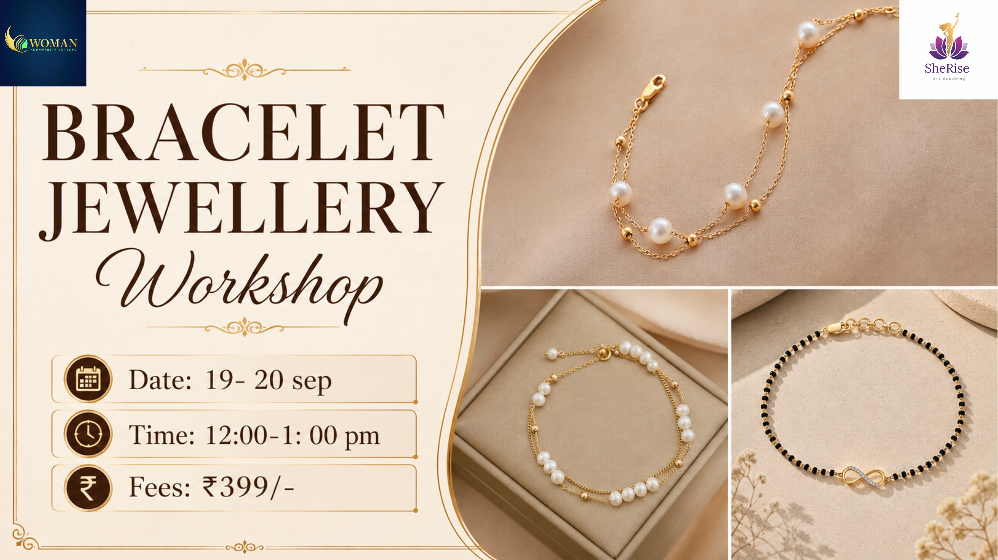 Bracelet jewellery workshop (sep)