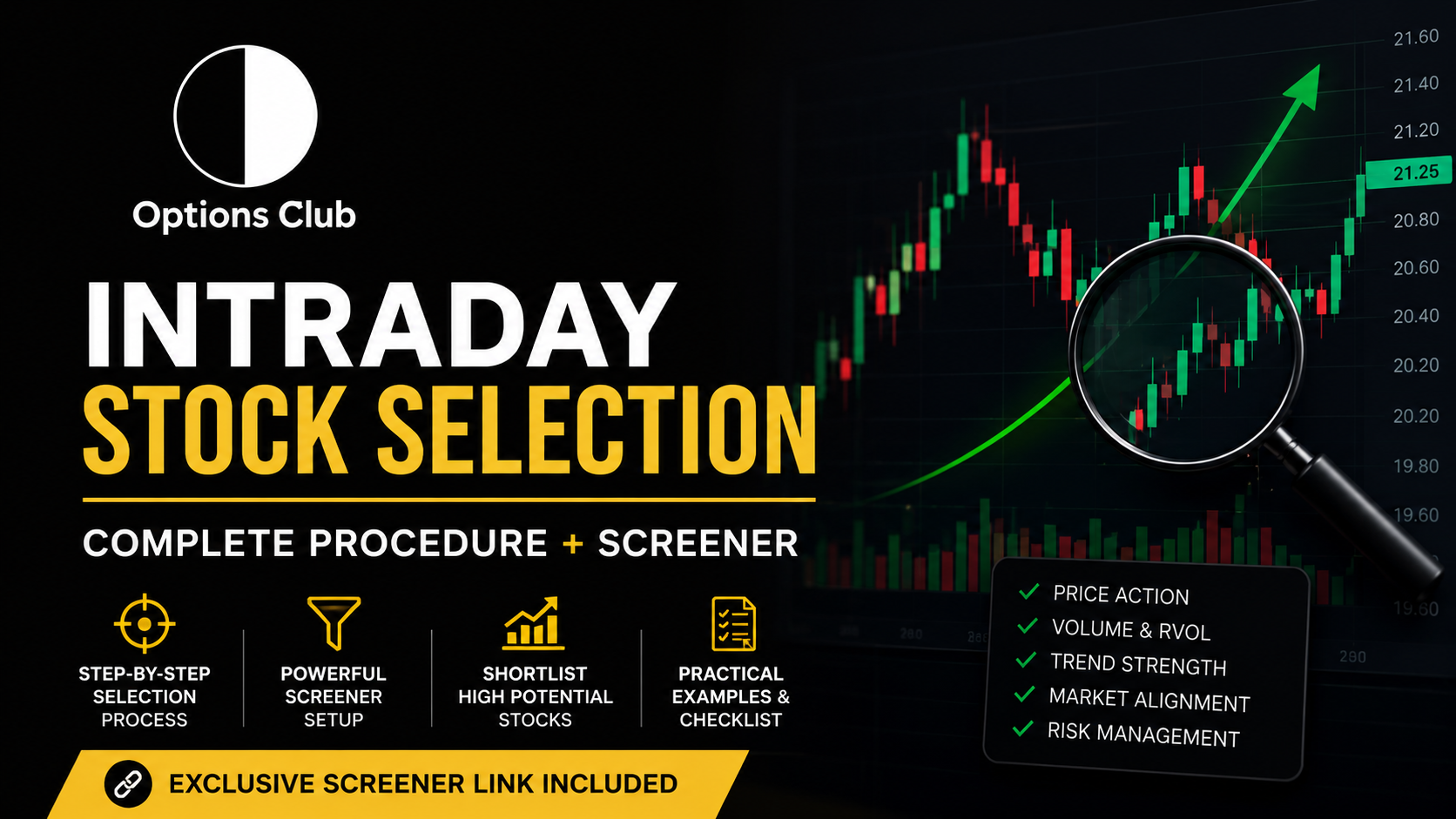 Intraday Stock Selection — Complete Procedure + Screener