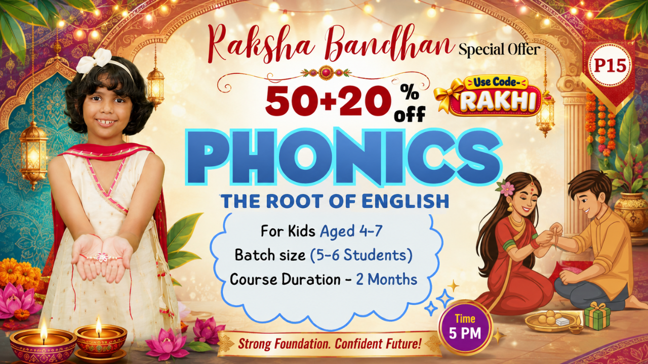  2-Month Phonetics Course on Zoom (P15 = 4-7 Year)