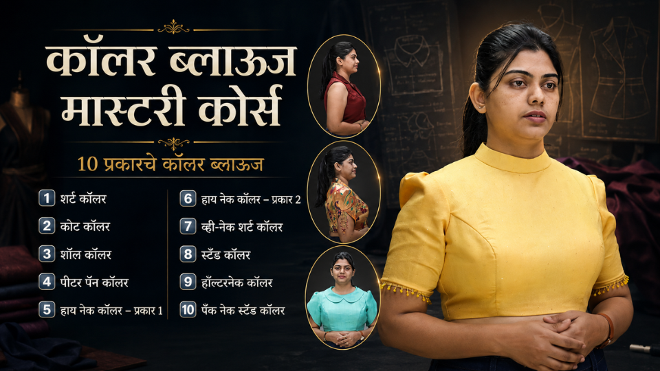 कॉलर ब्लाऊज मास्टरी कोर्स