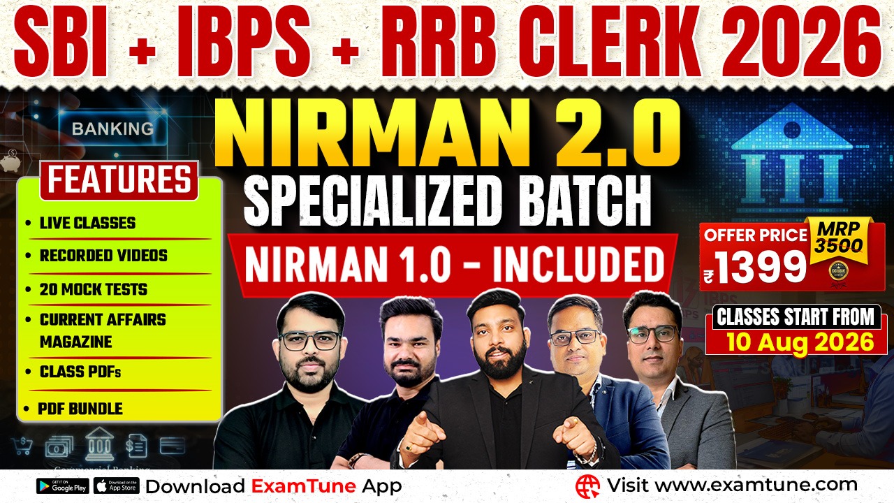 Bank Clerk Target Batch 2026 | SBI, IBPS & RRB Assistant (Nirman 2.0) Course