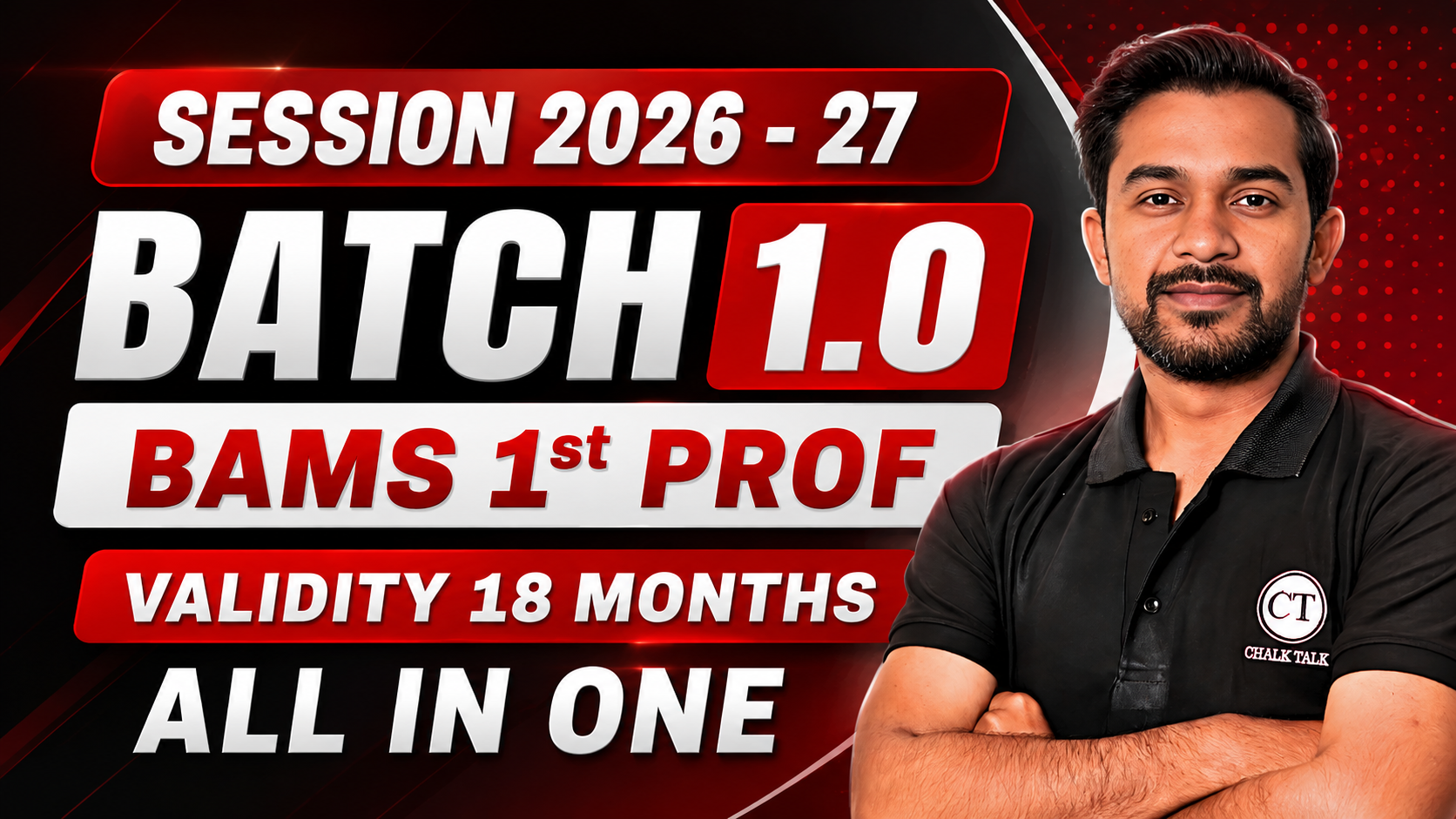 1ST PROFF BAMS 2026-27 | 18 MONTHS VALIDITY